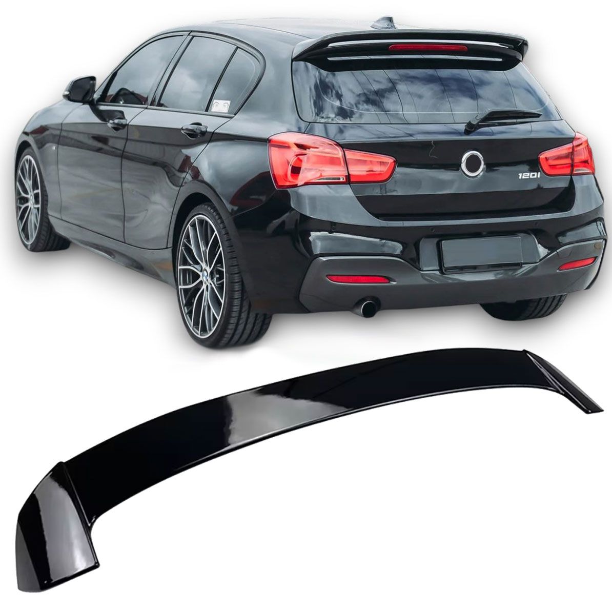 Achterspoiler Spoilerlip voor BMW F20 F21 GLOSS BLACK | 2011-2019