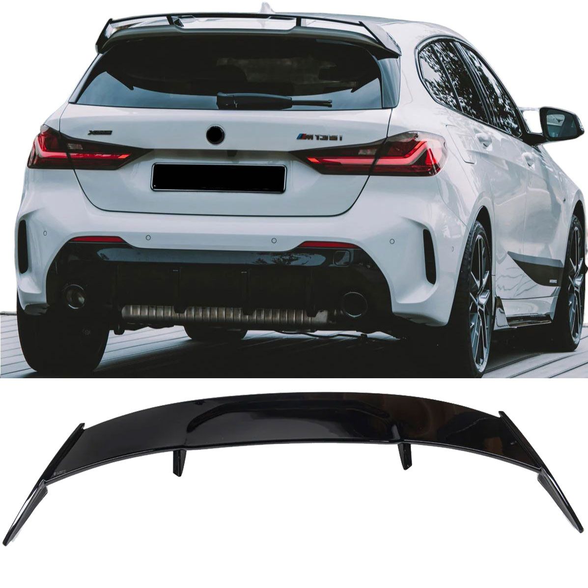 Achterspoiler GLOSS BLACK voor BMW F40 met M-Pakket Pro | 2019-2024