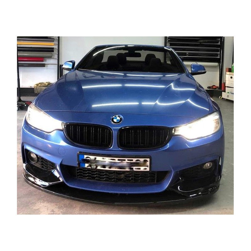 Front Lip Performance Abs Black Glossy Fits BMW 4 Series F32 F33 F36