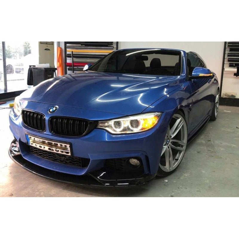 Front Lip Performance Abs Black Glossy Fits BMW 4 Series F32 F33 F36