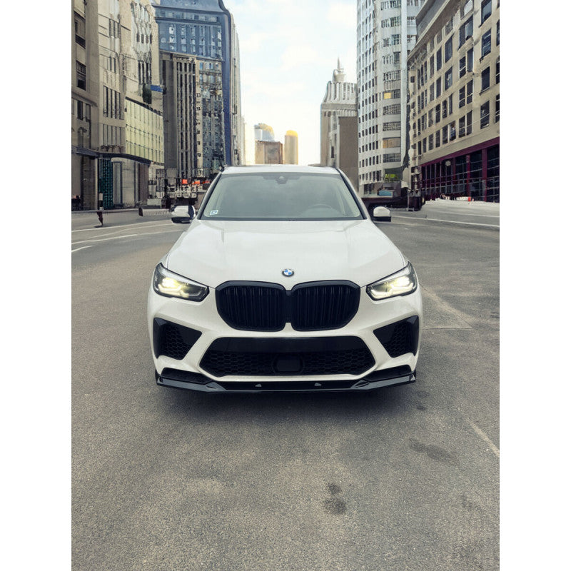 Front Lip Spoiler Lip Sword Abs Black Glossy Suitable For BMW X5M F95