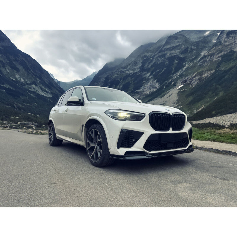 Front Lip Spoiler Lip Sword Abs Black Glossy Suitable For BMW X5M F95