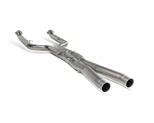 G90 G99 M5 AKRAPOVIC Evolution link pipe midpipe OPF GPF Delete (titanium)