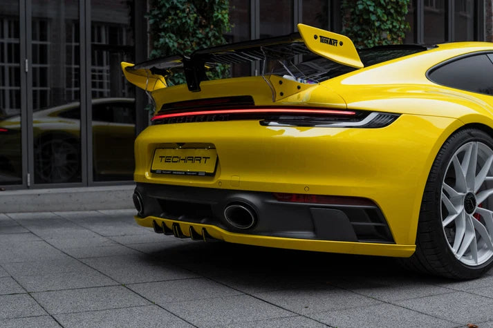 TECHART Porsche 992 Carrera with SportDesign rear apron Diffuser attachment rear bumper