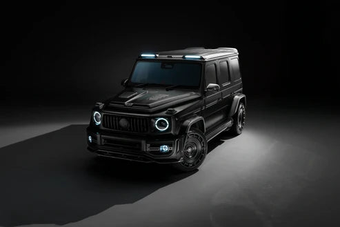 Mercedes W465 G-wagon Aerokit / Widetrack Roof Light Cluster With Urban Emblem - Visual Carbon Fibre With Linear 12 Lights
