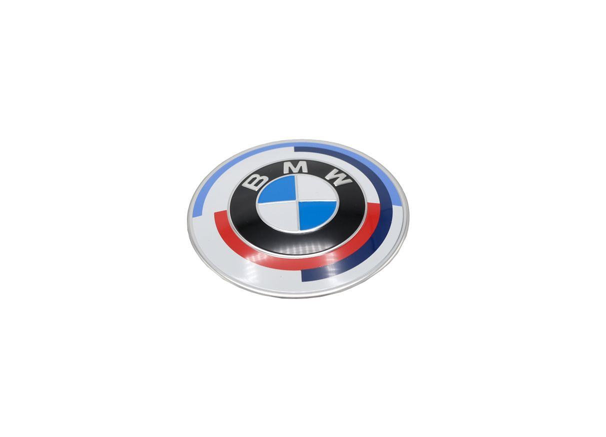 Original BMW M 50 YEARS logo badge (74mm) for G8X (M3/M4)