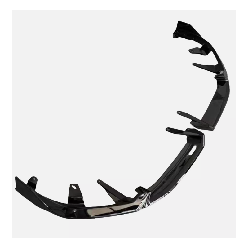Front Lip Spoiler splitter M Performance look ABS Gloss Black for BMW 5 Series G60 G61 + i5