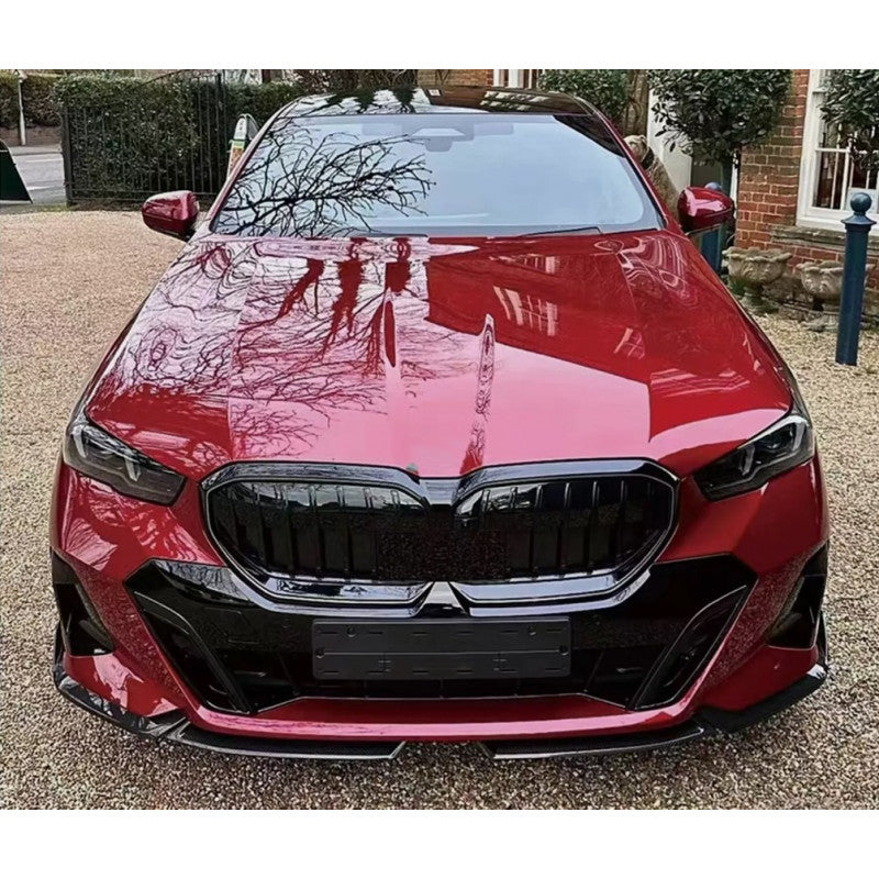 Front Lip Spoiler splitter M Performance look ABS Gloss Black for BMW 5 Series G60 G61 + i5