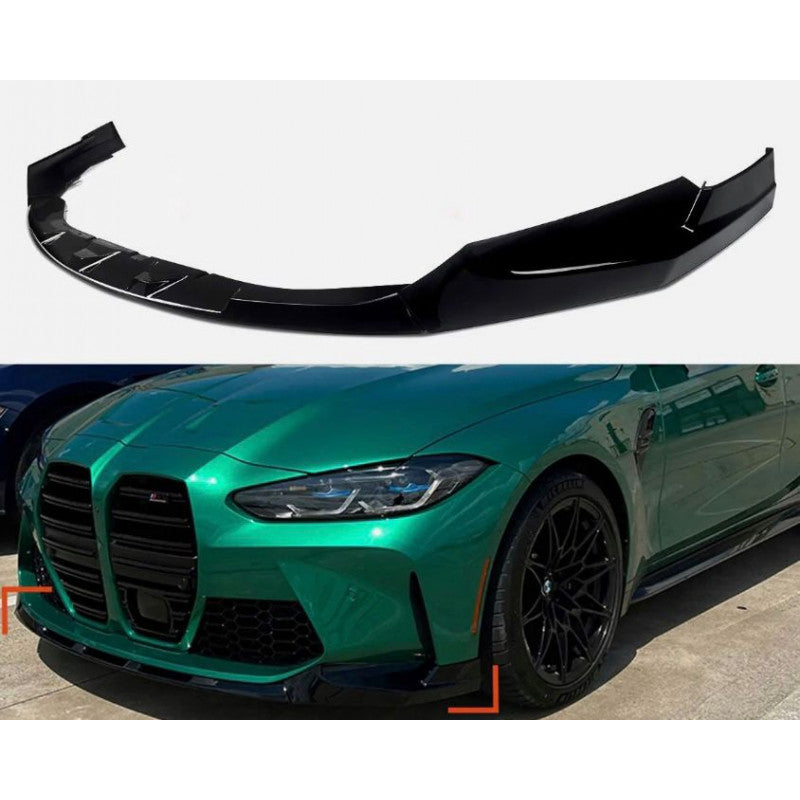 Front Lip Spoiler Sword Performance Abs Gloss Black For BMW M3 G80 G81 M4 G82 G83