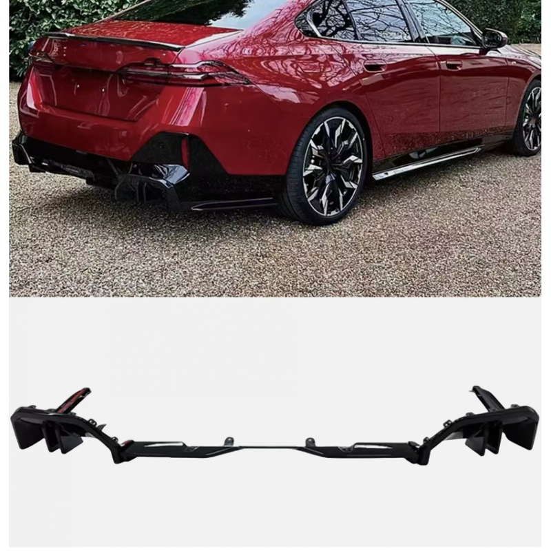 Rear Diffuser Rear Approach Performance ABS Gloss suitable for BMW 5 Series G60 + i5