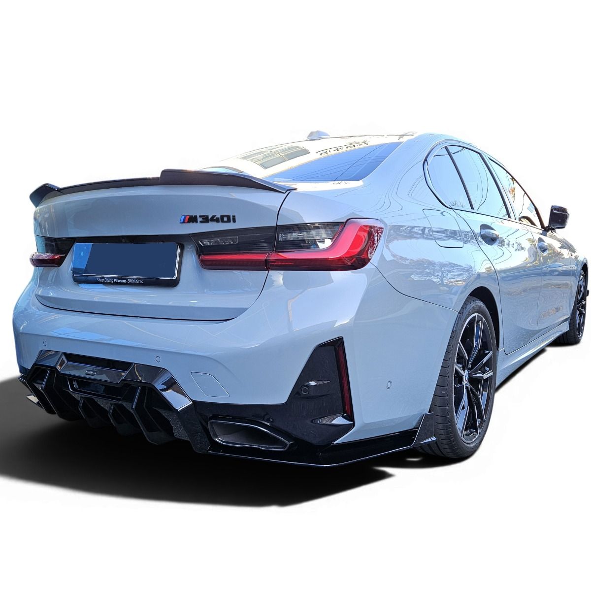 Front spoiler/lip + Rear spoiler + Canards voor BMW G20 LCI (Facelift) met M-Sport pakket