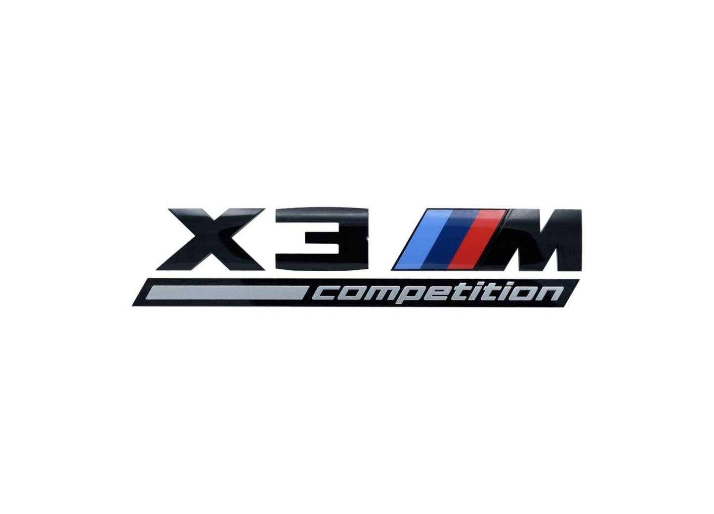 Original X3M COMPETITION logo badge Black