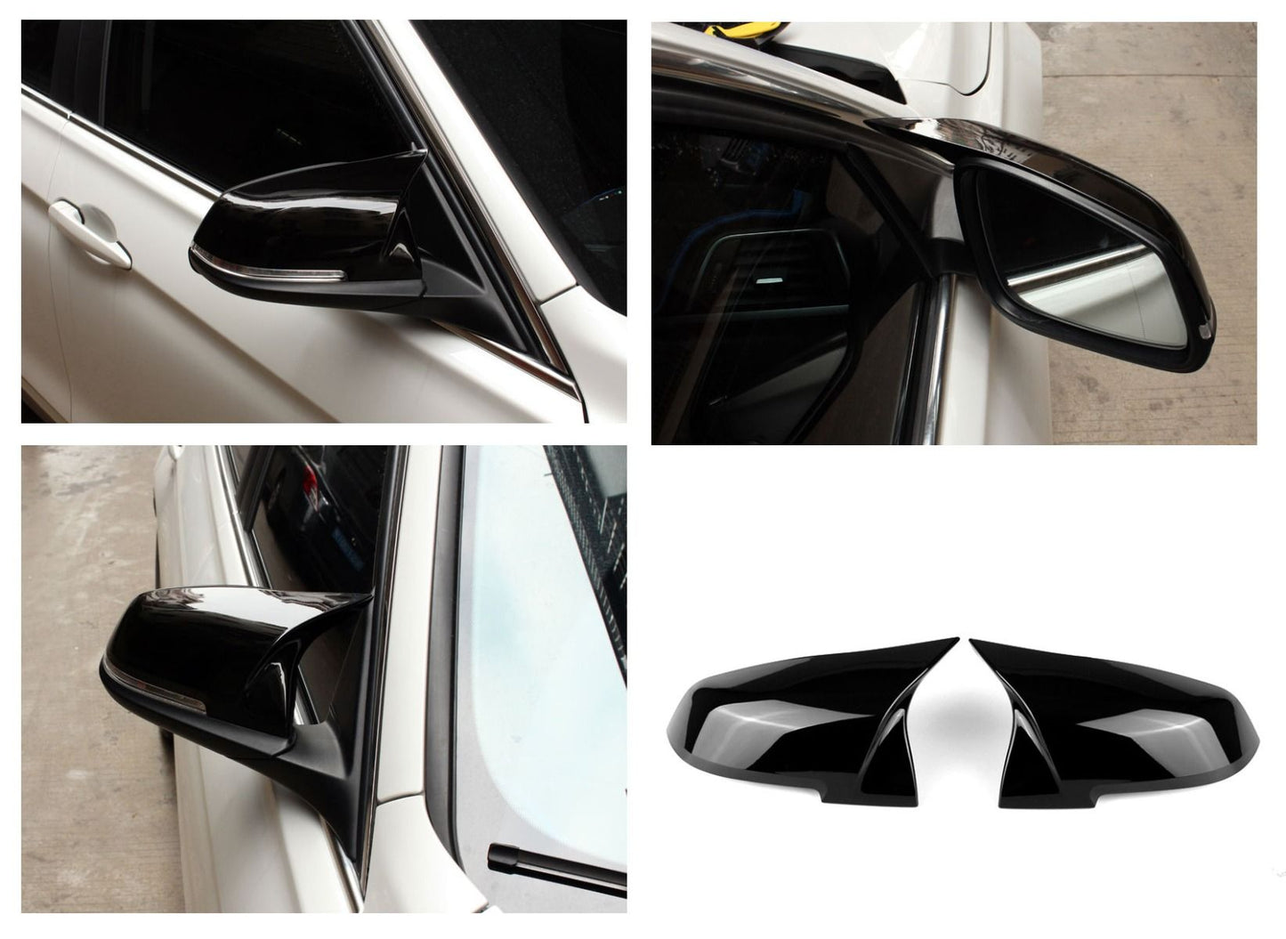Spiegelkappen BLACK voor BMW F20 F21 F22 F30 F30 F32 E84