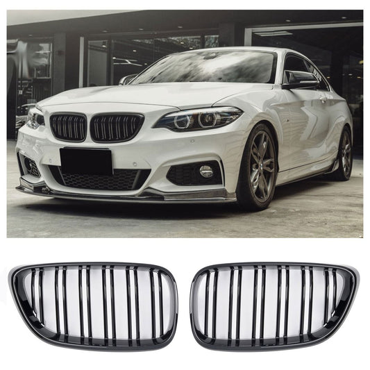 Grille GLOSS BLACK voor BMW 2 Serie F22 F23 F87 | 2013-2021
