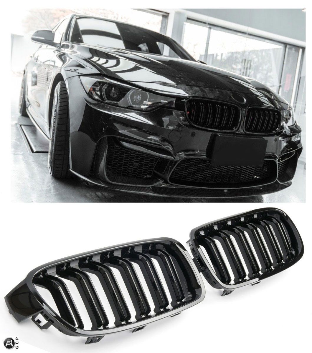 Grille GLOSS BLACK geschikt voor BMW 3 Serie F30 F31 | 2011-2019