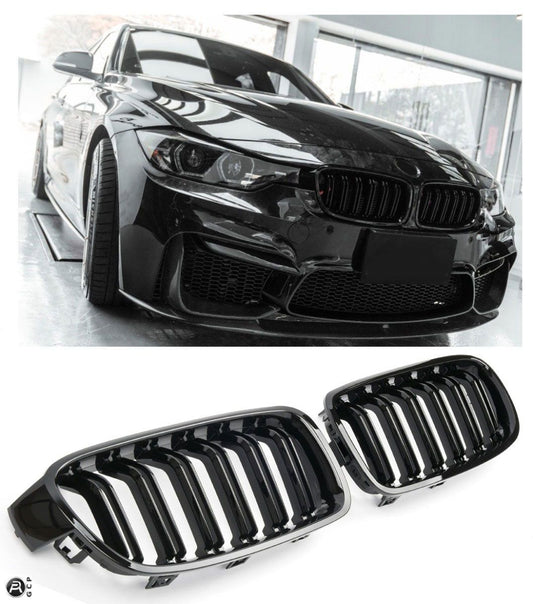 Grille GLOSS BLACK geschikt voor BMW 3 Serie F30 F31 | 2011-2019