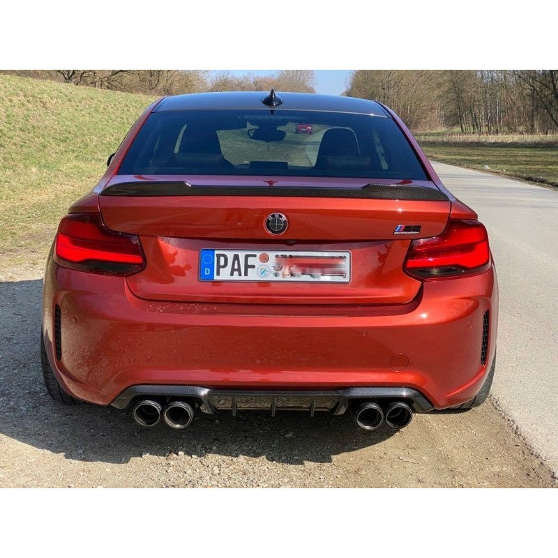 Rear Spoiler CS style Carbon Fits BMW 2 Series F22 F23 And M2 F87