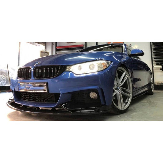 Front Lip Performance Abs Black Glossy Fits BMW 4 Series F32 F33 F36