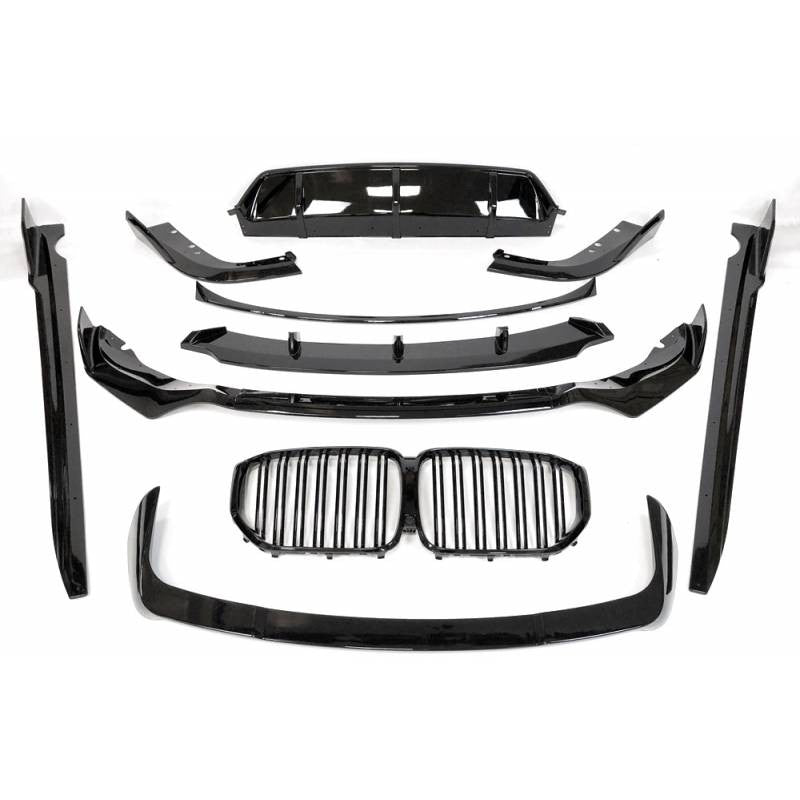 Package Front Lip Sideskirt Spoiler Diffuser Performance ABS Black Gloss Suitable For BMW X5 G05 With Mpackage