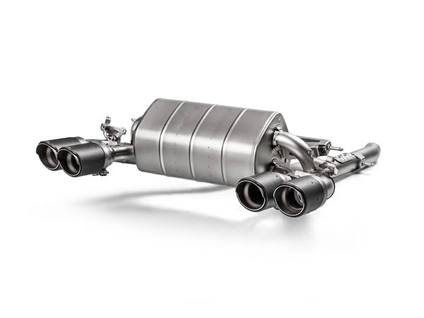 Akrapovic sport rear silencer, Slip-On Line (Titanium) with carbon tailpipes F87 M2 LCI / F87N Coupé / M2 Comp