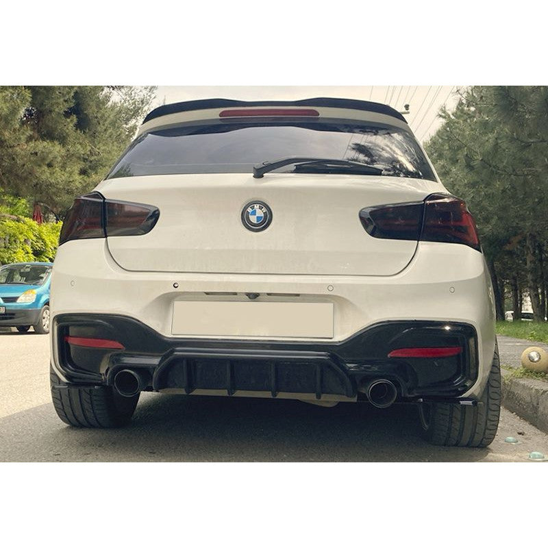 Rear Spoiler Lip Spoiler High Kick Black Glossy Suitable For BMW 1 Series F20 F21 PRE LCI And LCI