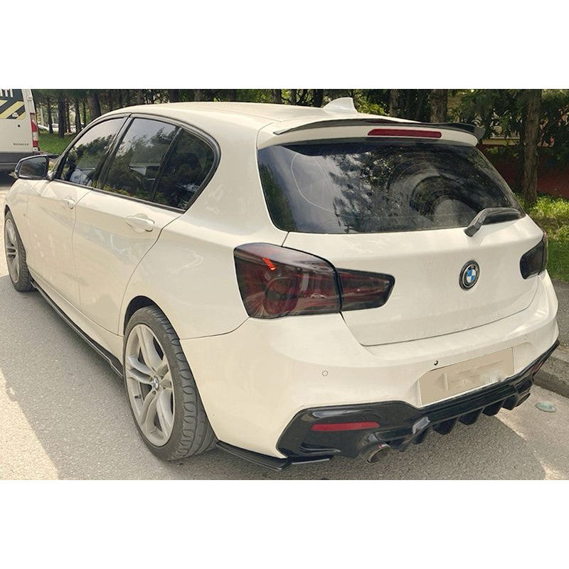 Rear Spoiler Lip Spoiler High Kick Black Glossy Suitable For BMW 1 Series F20 F21 PRE LCI And LCI