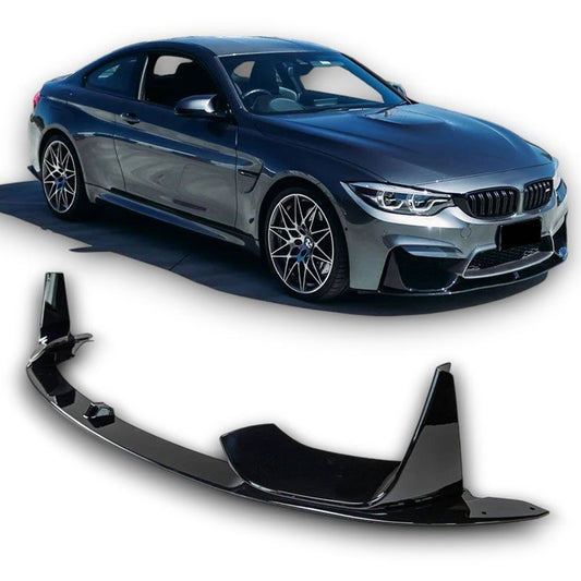 Frontlip GLOSS BLACK geschikt voor BMW M3 F80 en M4 F82
