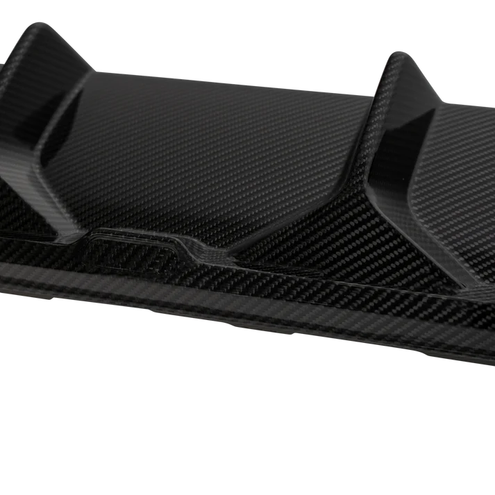 Audi RS3 8Y Saloon Rear Diffuser with Bumper Sills - Visual Carbon Fibre with URBAN Emblem