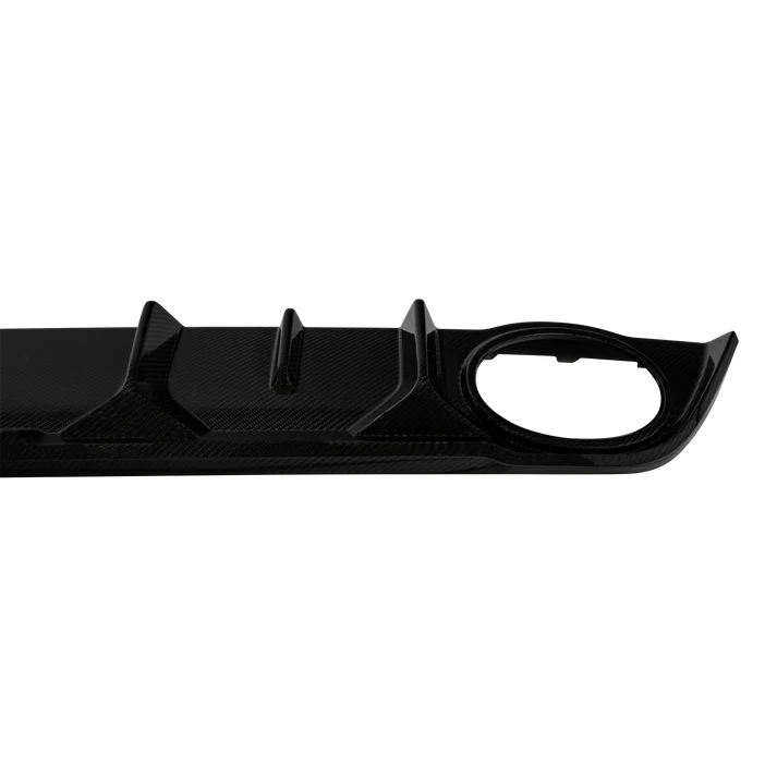 Audi RS3 8Y Saloon Rear Diffuser with Bumper Sills - Visual Carbon Fibre with URBAN Emblem