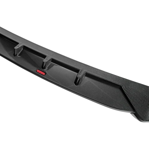 Audi C8 Rs6 / Rs7 Front Splitter With Urban Branding - Visual Carbon Fibre With Urban Emblem