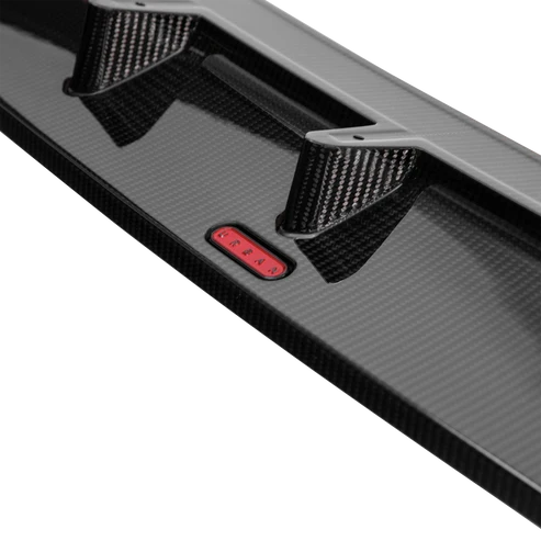 Audi C8 Rs6 / Rs7 Front Splitter With Urban Branding - Visual Carbon Fibre With Urban Emblem