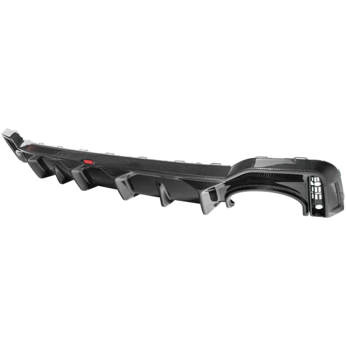 Audi C8 Rs6 / Rs7 Rear Diffuser - Visual Carbon Fibre With Urban Emblem