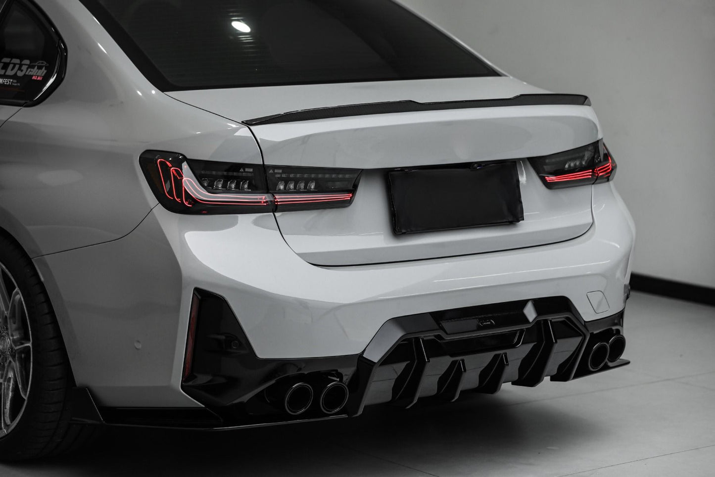 Front spoiler/lip + Rear spoiler + Canards voor BMW G20 LCI (Facelift) met M-Sport pakket