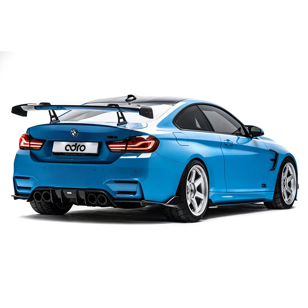 BMW F82 M4 AT-R1 Swan Neck Wing Curved