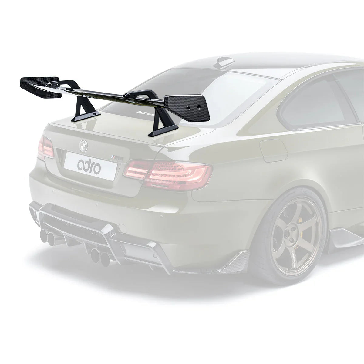 ADRO BMW E92 M3 AT-R1 Swan Neck Wing Curved