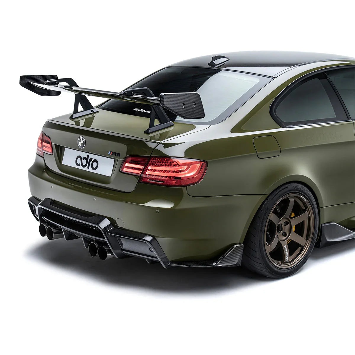 ADRO BMW E92 M3 AT-R1 Swan Neck Wing Curved