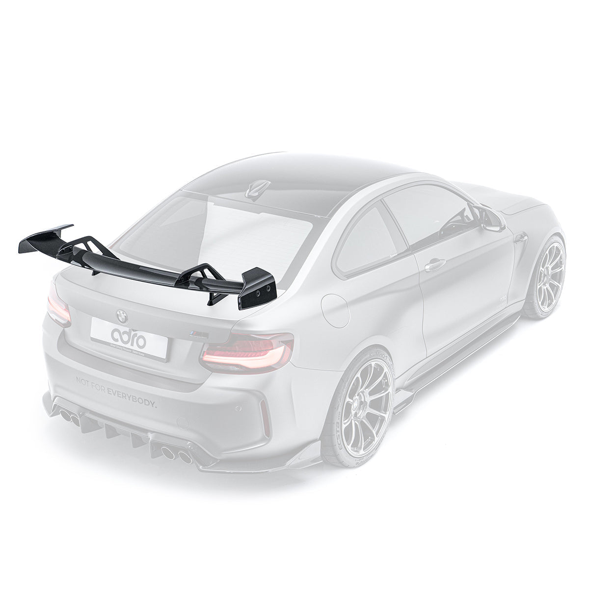 BMW F87 M2 AT-R1 Swan Neck Wing Curved