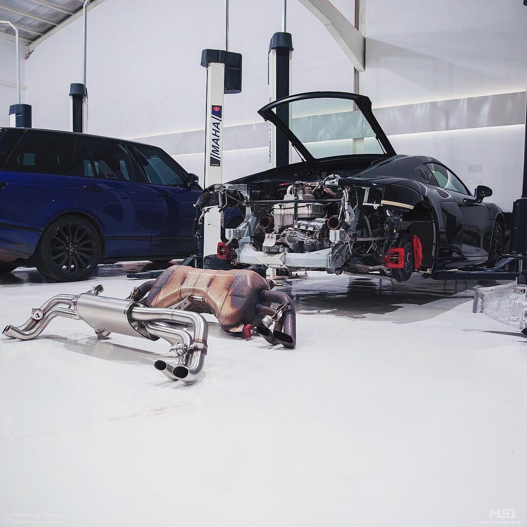 QuickSilver Audi R8 V10 non-GPF ROW Spec Titan Sport System w/ Sound Architect