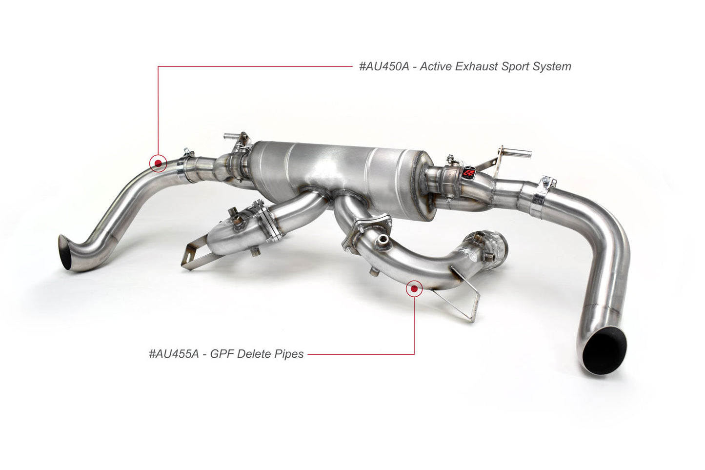 QuickSilver Audi R8 V10 w/ GPF Euro-Spec GPF Delete Pipes