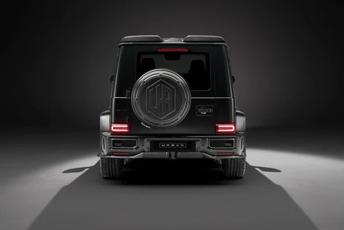 Mercedes W465 G-wagon Aerokit / Widetrack Ua Icon Rear Wheel Carrier - Visual Carbon Fibre