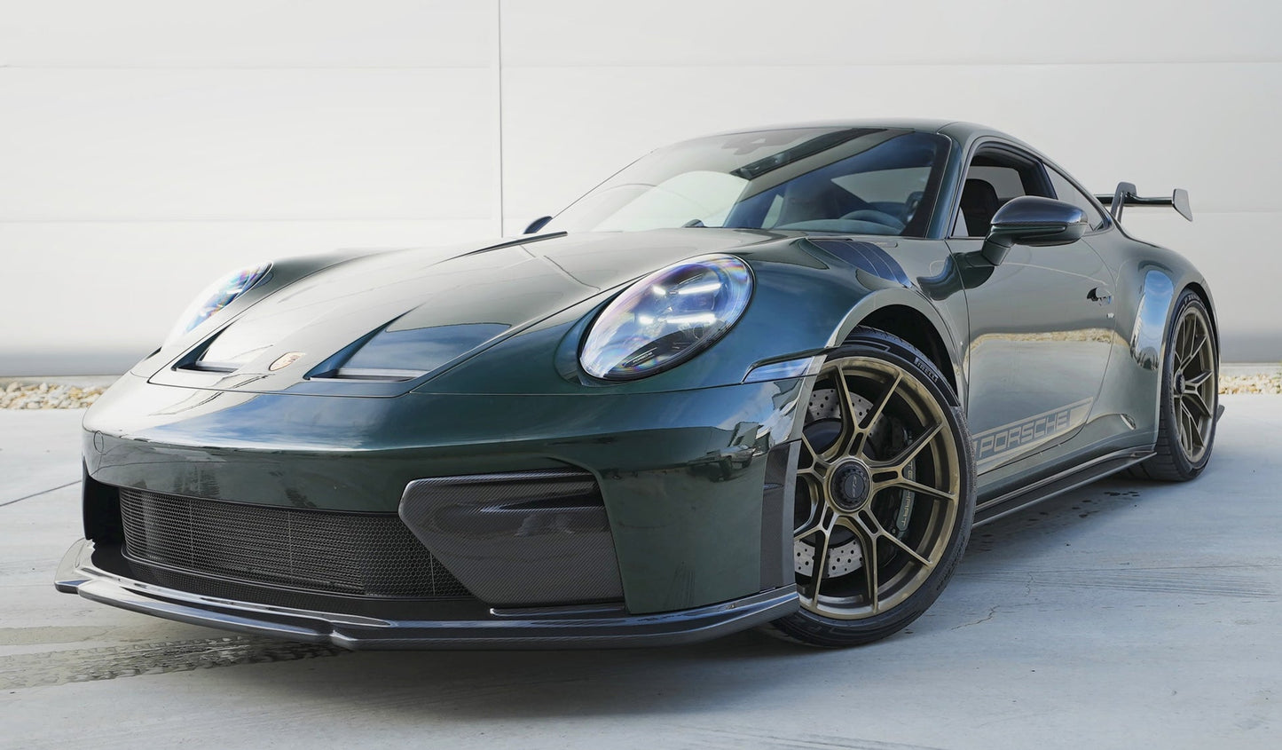 TECHART Porsche 992.2 GT3 Front air intake trim, carbon gloss