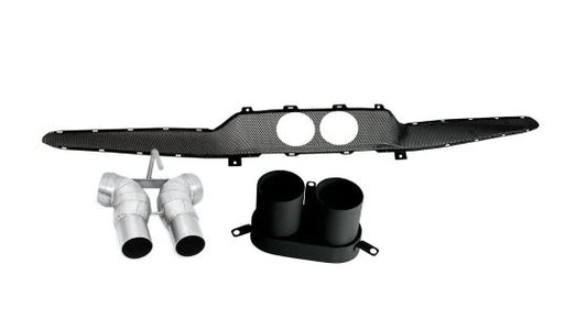Novitec Ferrari 296 Tailpipes Set - Stainless Steel Black
