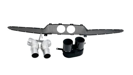 Novitec Ferrari 296 Tailpipes Set - Carbon Cover Gold Plated