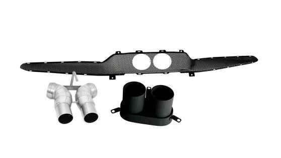 Novitec Ferrari 296 Tailpipes Set - Gold Plated Stainless Steel
