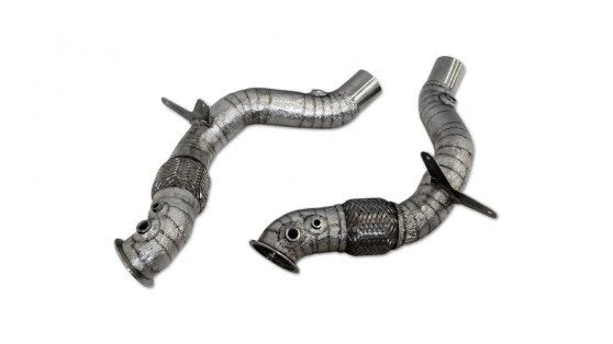 Novitec Ferrari 488 / Pista Catalyst-Replacement Pipes Set - Heat Protected