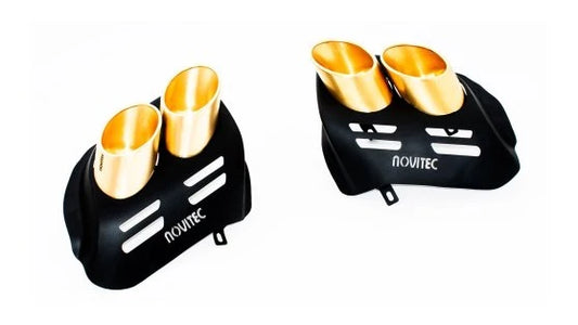 Novitec Ferrari Purosangue Tailpipes Set - Gold Plated 2026+