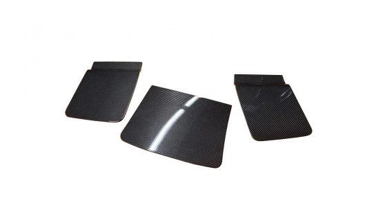 Novitec Ferrari F8 cover for rear diffusor air-opening (3 parts) visible Carbon
