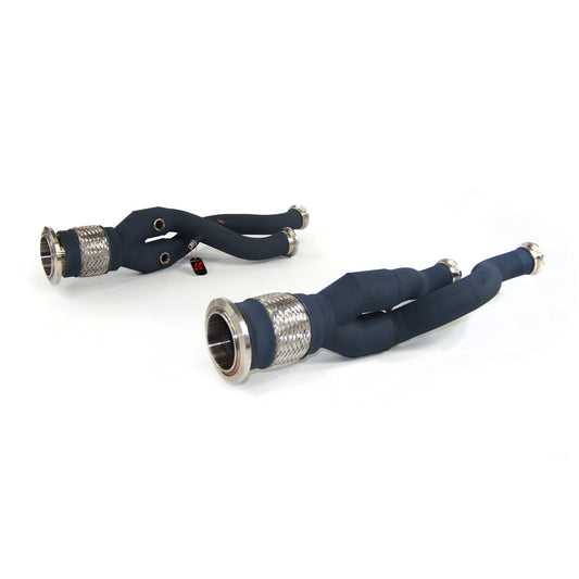 QuickSilver Lamborghini Aventador LP700-4 and LP720-4 Catalyst Delete Pipes - Ceramic