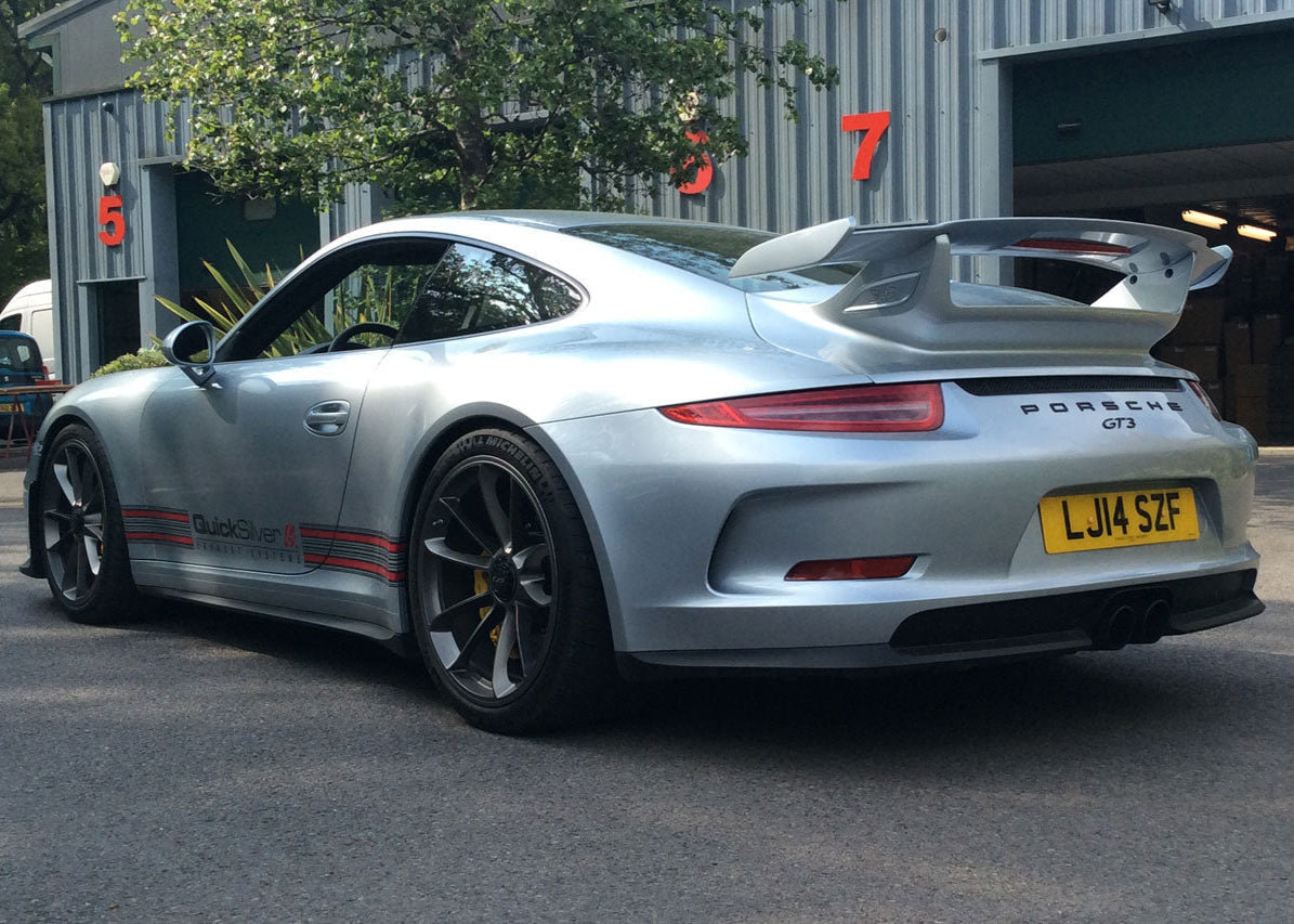 QuickSilver Porsche 911 GT3 and RS inc 4.0 (997 Gen1 and Gen2) Side Muffler Deletes w/Valves
