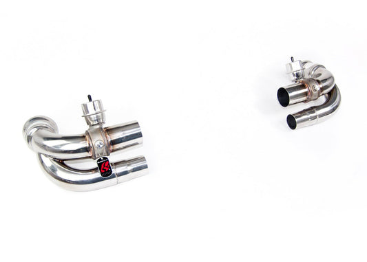 QuickSilver Porsche 911 GT3 and RS (991 Gen1 and Gen2) Side Muffler Deletes w/Valves